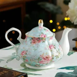 Europäisches Teekannenset aus Knochenporzellan – Hochwertiges Teeservice aus Porzellan