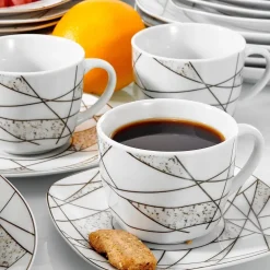 Eurydome Porzellan-Tafelservice – Elegantes Esstischgeschirr