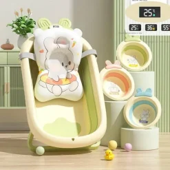 Faltbare Babybadewanne - Temperatursensoranzeige
