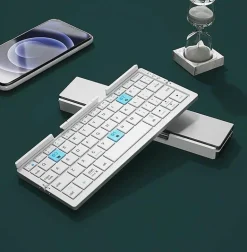 Faltbare Bluetooth-Tastatur – Kabellose, tragbare Tipplösung für mehrere Geräte