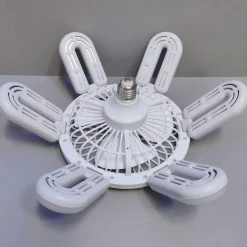 Faltbare Deckenventilatorlampe – Leise Leuchte mit Fernbedienung