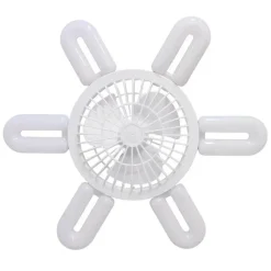 Faltbare Deckenventilatorlampe – Leise Leuchte mit Fernbedienung