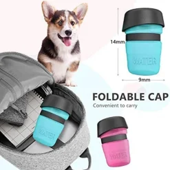 Faltbare 2-in-1-Wasserflasche für Haustiere – reisefreundliches Design