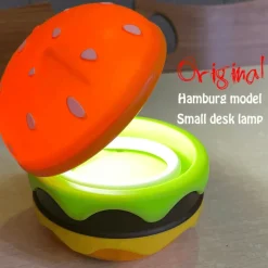 Faltbare kabellose Hamburger-Tischlampe – einzigartige Designbeleuchtung