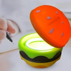 Faltbare kabellose Hamburger-Tischlampe – einzigartige Designbeleuchtung