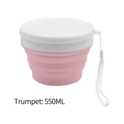 Faltbare Nudelschüssel aus Silikon mit Deckel – perfekt für die Küche im Freien