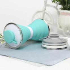 Faltbare Silikon-Wasserflasche – 500 ml Reiseflasche