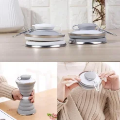 Faltbare Silikon-Wasserflasche – 500 ml Reiseflasche