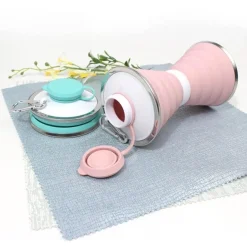 Faltbare Silikon-Wasserflasche – 500 ml Reiseflasche