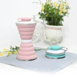 Faltbare Silikon-Wasserflasche – 500 ml Reiseflasche