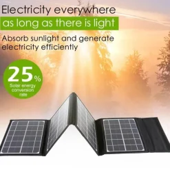 Faltbare Solar-Powerbank – Tragbares Reiseladegerät