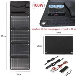Faltbare Solar-Powerbank – Tragbares Reiseladegerät