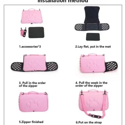 Faltbare Tragetasche für Haustiere – Atmungsaktive Reisetasche für Katzen und Hunde