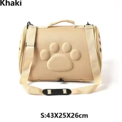 Faltbare Tragetasche für Haustiere – Atmungsaktive Reisetasche für Katzen und Hunde