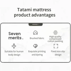 Faltbare, weiche Matratze – bequemes mehrschichtiges Tatami-Design