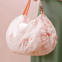 Faltbare, wiederverwendbare Einkaufstasche mit Blumenmuster – farbenfrohe, umweltfreundliche Tragetasche