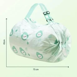 Faltbare, wiederverwendbare Einkaufstasche mit Blumenmuster – farbenfrohe, umweltfreundliche Tragetasche