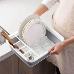 Faltbarer Abtropfständer – Platzsparender Küchen-Organizer