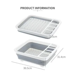 Faltbarer Abtropfständer – Platzsparender Küchen-Organizer