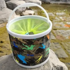 Faltbarer Angeleimer aus Segeltuch – Tragbares Campingzubehör