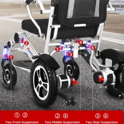 Faltbarer Elektrorollstuhl – Intelligente Mobilitätshilfe mit Fernbedienung
