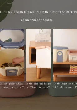 Faltbarer, feuchtigkeitsbeständiger Vorratsbehälter für Lebensmittel – platzsparender Küchen-Organizer