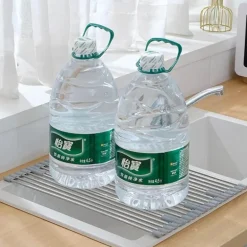 Faltbarer Geschirrständer aus Edelstahl – platzsparender Küchen-Organizer