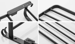 Faltbarer Handtuchhalter aus Aluminium – platzsparender Badezimmer-Organizer