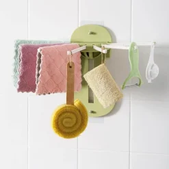 Faltbarer Küchen-Organizer zur Wandmontage – Aufbewahrungsregal ohne Bohren