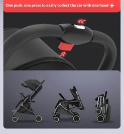 Faltbarer Kinderwagen – Kompaktes, modernes Reisedesign