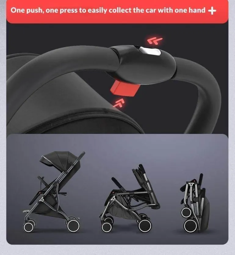 Faltbarer Kinderwagen – Kompaktes, modernes Reisedesign