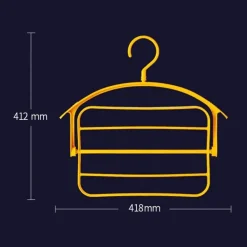 Faltbarer 4-lagiger Kleiderbügel – platzsparender Kleider-Organizer