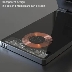 Faltbarer magnetischer kabelloser Ladeständer – Clear Beam Design