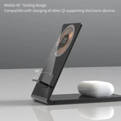 Faltbarer magnetischer kabelloser Ladeständer – Clear Beam Design