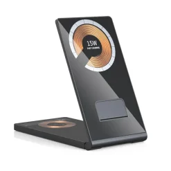 Faltbarer magnetischer kabelloser Ladeständer – Clear Beam Design