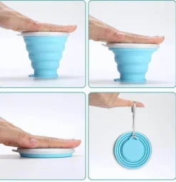 Faltbarer Reisebecher aus Silikon – Faltbarer, umweltfreundlicher Becher