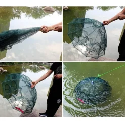 Faltbares automatisches Fischernetz - Easy Catch Angelausrüstung