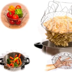 Faltbares Dampffrittiersieb – Multifunktionales Kochwerkzeug