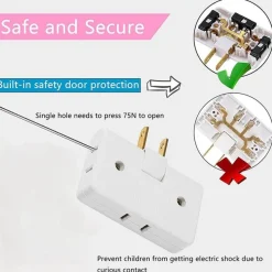 Faltbares Dreifach-Ladegerät – Tragbarer Ladeadapter