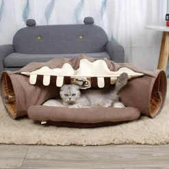 Faltbares Haustier-Tunnelbett - Katzen-Hunde-Spielhaus
