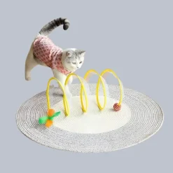 Faltbares Katzentunnelspielzeug – Interaktiver Spielkanal für spannenden Katzenspaß