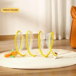 Faltbares Katzentunnelspielzeug – Interaktiver Spielkanal für spannenden Katzenspaß