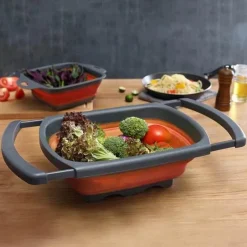 Faltbares Silikonsieb – Vielseitiges Küchensieb für Obst, Gemüse und Nudeln