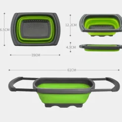 Faltbares Silikonsieb – Vielseitiges Küchensieb für Obst, Gemüse und Nudeln