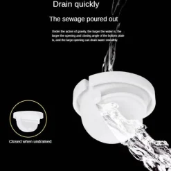 Faltbares Universal-Abflussrohr – einfach zu installierendes Sanitärzubehör