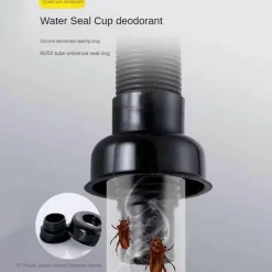 Faltbares Universal-Abflussrohr – einfach zu installierendes Sanitärzubehör