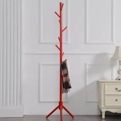 Farbenfrohe Garderobe mit 8 Haken – Moderner Organizer für Zuhause