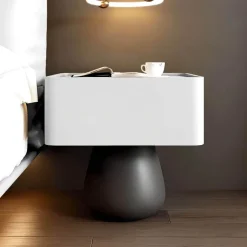 Faustine Nachttisch - Moderner Nachttisch aus Holz