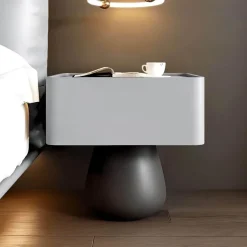 Faustine Nachttisch - Moderner Nachttisch aus Holz