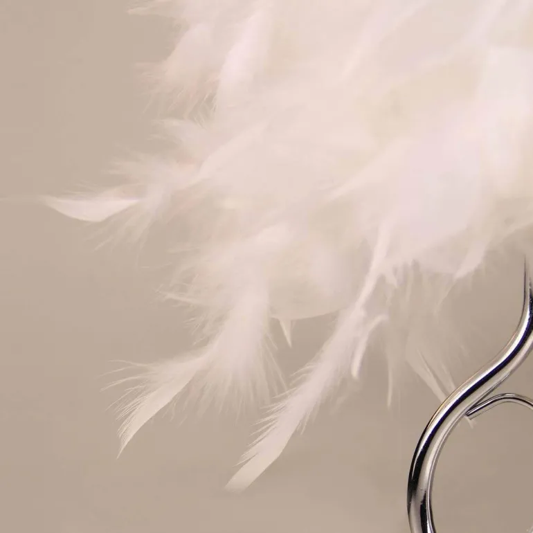 Feather Crystal Table Lamp - Elegant Home Lighting Decor